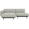 Clay 12 / black – In Situ 2-seater sofa / configuration 6 – 216 x 169 cm - Muuto