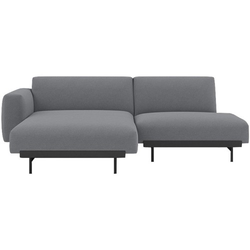 Ocean 80 / black – In Situ 2-seater sofa / configuration 6 – 216 x 169 cm - Muuto