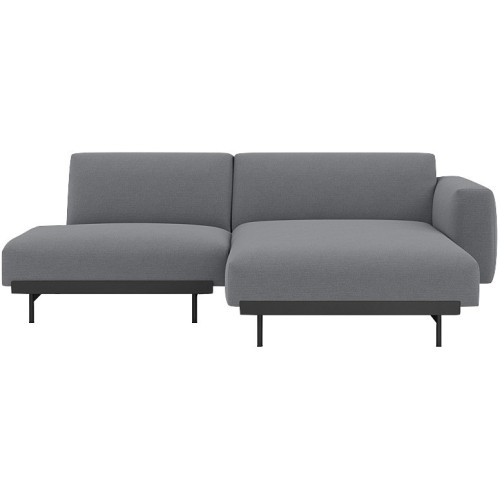 Ocean 80 / black – In Situ 2-seater sofa / configuration 7 – 216 x 169 cm - Muuto