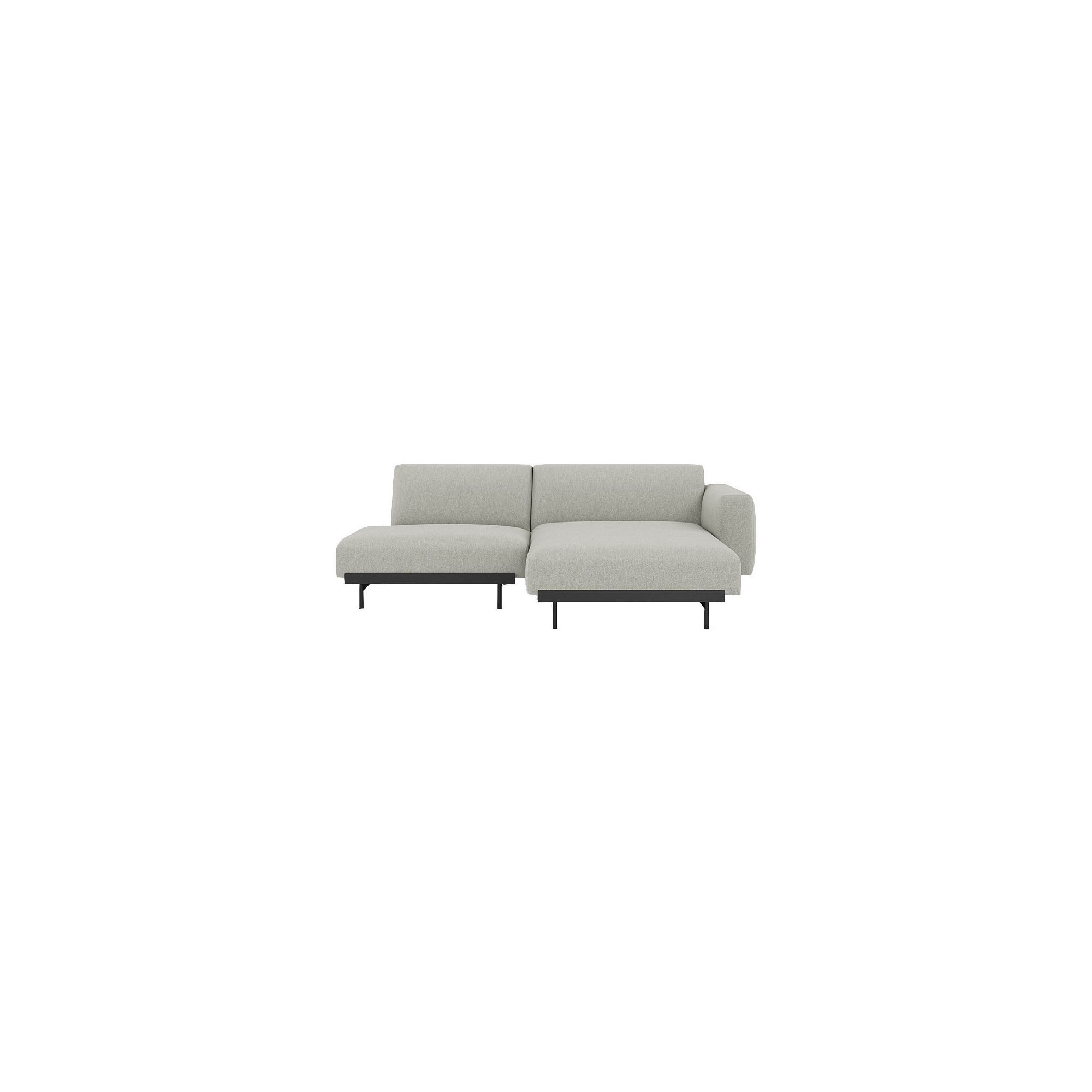 Clay 12 / black – In Situ 2-seater sofa / configuration 7 – 216 x 169 cm - Muuto