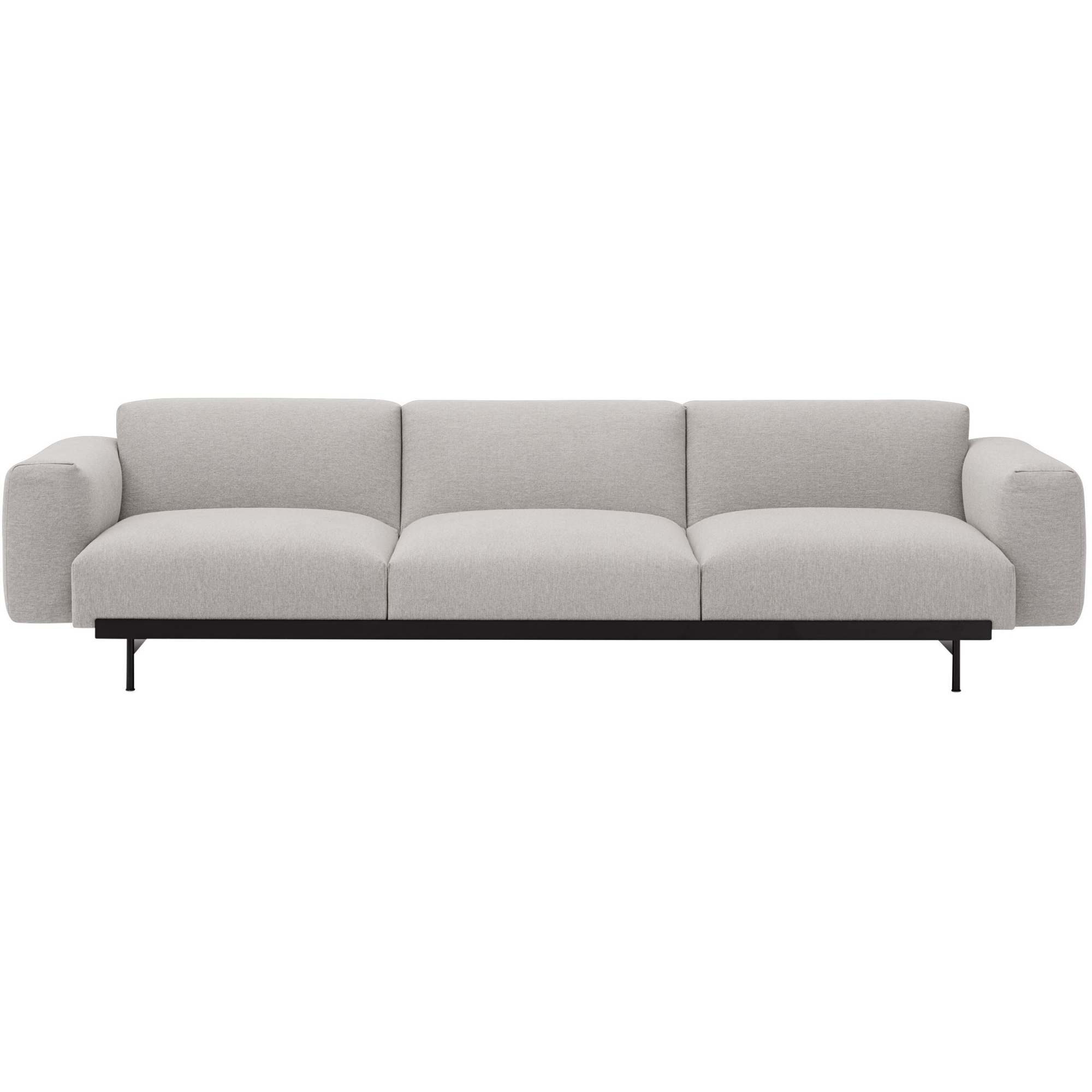 Clay 12 / black – In Situ 3-seater sofa / configuration 1 – 279 x 107 cm - Muuto