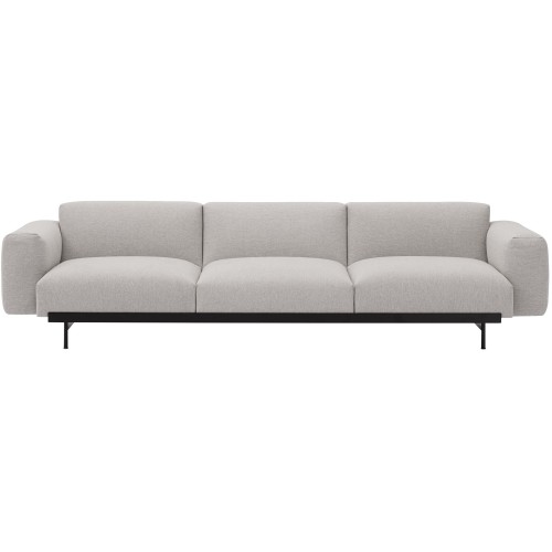 Clay 12 / black – In Situ 3-seater sofa / configuration 1 – 279 x 107 cm - Muuto