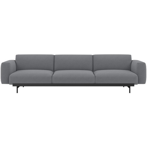 Ocean 80 / black – In Situ 3-seater sofa / configuration 1 – 279 x 107 cm - Muuto