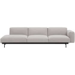 Clay 12 / black – In Situ 3-seater sofa / configuration 2 – 279 x 107 cm - Muuto