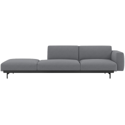 Ocean 80 / black – In Situ 3-seater sofa / configuration 4 – 279 x 107 cm - Muuto