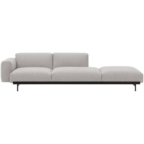 Clay 12 / black – In Situ 3-seater sofa / configuration 5 – 279 x 107 cm - Muuto