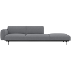 Ocean 80 / black – In Situ 3-seater sofa / configuration 5 – 279 x 107 cm - Muuto