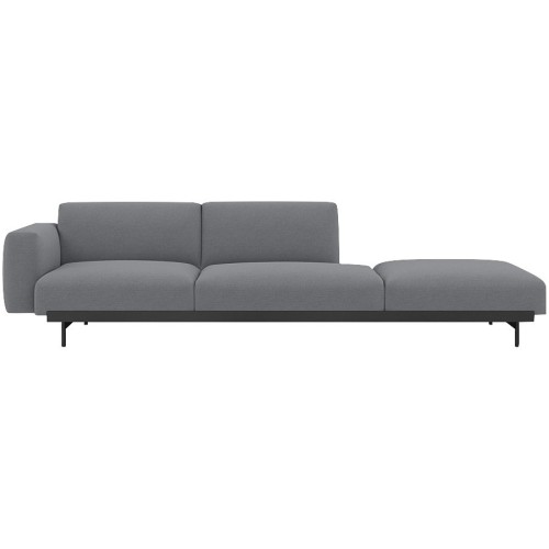 Ocean 80 / black – In Situ 3-seater sofa / configuration 5 – 279 x 107 cm - Muuto