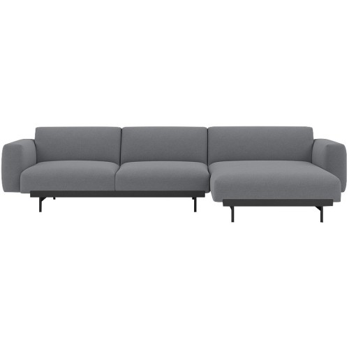 Ocean 80 / black – In Situ 3-seater sofa / configuration 6 – 297 x 169 cm - Muuto