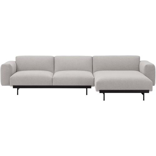 Clay 12 / black – In Situ 3-seater sofa / configuration 6 – 297 x 169 cm - Muuto