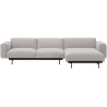 Clay 12 / black – In Situ 3-seater sofa / configuration 6 – 297 x 169 cm - Muuto