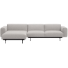 Clay 12 / black – In Situ 3-seater sofa / configuration 7 – 297 x 169 cm - Muuto