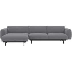 Ocean 80 / black – In Situ 3-seater sofa / configuration 7 – 297 x 169 cm - Muuto