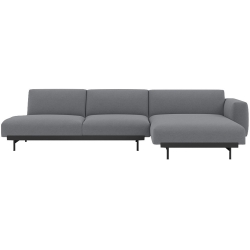 Ocean 80 / black – In Situ 3-seater sofa / configuration 8 – 297 x 169 cm - Muuto