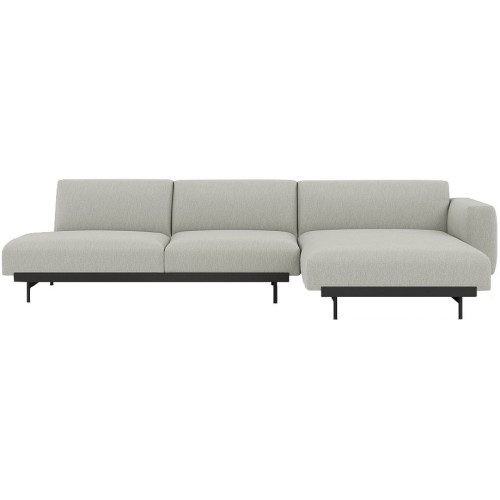 Clay 12 / black – In Situ 3-seater sofa / configuration 8 – 297 x 169 cm - Muuto