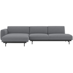 Ocean 80 / black – In Situ 3-seater sofa / configuration 9 – 297 x 169 cm - Muuto