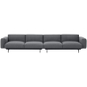 Ocean 80 / black – In Situ 4-seater sofa / configuration 1 – 360 x 107 cm - Muuto