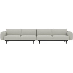 Clay 12 / black – In Situ 4-seater sofa / configuration 1 – 360 x 107 cm - Muuto