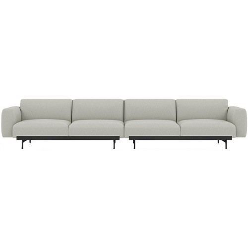 Clay 12 / black – In Situ 4-seater sofa / configuration 1 – 360 x 107 cm - Muuto