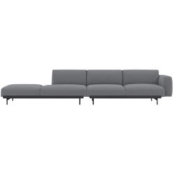 Ocean 80 / black – In Situ 4-seater sofa / configuration 2 – 360 x 107 cm - Muuto