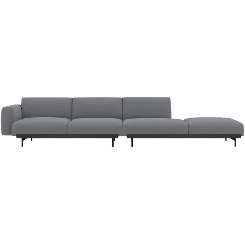 Ocean 80 / black – In Situ 4-seater sofa / configuration 3 – 360 x 107 cm - Muuto