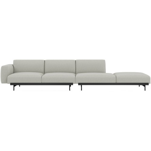 Clay 12 / black – In Situ 4-seater sofa / configuration 3 – 360 x 107 cm - Muuto