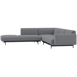 Ocean 80 / black – In Situ corner sofa / configuration 2 – 287 x 287 cm - Muuto