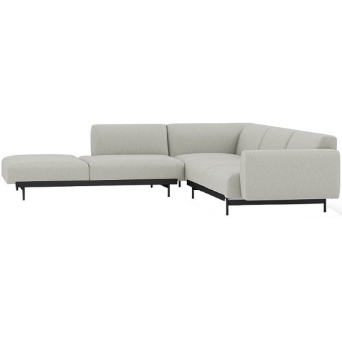 Clay 12 / black – In Situ corner sofa / configuration 2 – 287 x 287 cm - Muuto