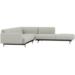 Clay 12 / black – In Situ corner sofa / configuration 3 – 287 x 287 cm - Muuto