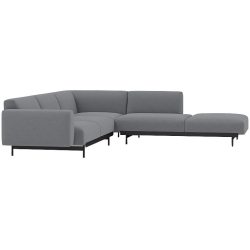 Ocean 80 / black – In Situ corner sofa / configuration 3 – 287 x 287 cm - Muuto