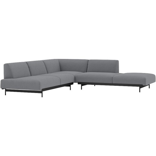 Ocean 80 / black – In Situ corner sofa / configuration 4 – 287 x 287 cm - Muuto