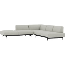 Clay 12 / black – In Situ corner sofa / configuration 5 – 287 x 287 cm - Muuto