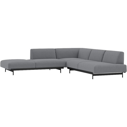 Ocean 80 / black – In Situ corner sofa / configuration 5 – 287 x 287 cm - Muuto