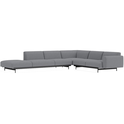 Ocean 80 / black – In Situ corner sofa / configuration 6 – 287 x 287 cm - Muuto