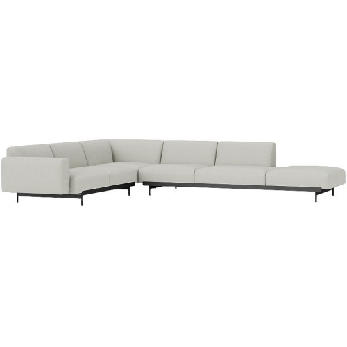 Clay 12 / black – In Situ corner sofa / configuration 7 – 368 x 287 cm - Muuto