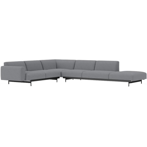 Ocean 80 / black – In Situ corner sofa / configuration 7 – 368 x 287 cm - Muuto