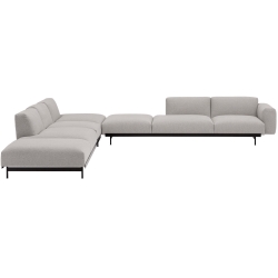 Clay 12 / black – In Situ corner sofa / configuration 9 – 386 x 360 cm - Muuto