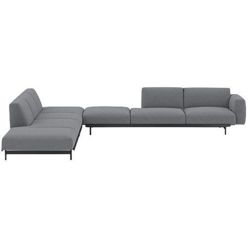 Ocean 80 / noir – canapé d'angle In Situ / configuration 9 – 386 x 360 cm - Muuto