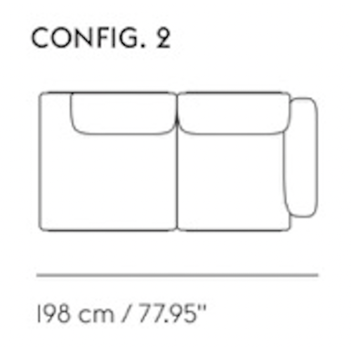 config 2 – In Situ 2-seater - Muuto