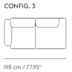 config 3 – In Situ 2-seater - Muuto