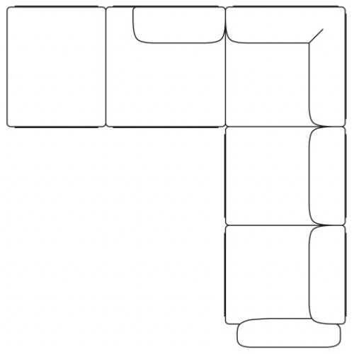 config 2 – In Situ canapé d'angle - Muuto