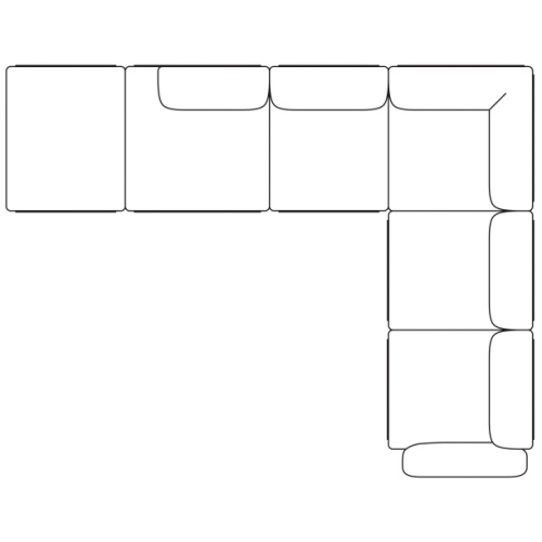 config 6 – In Situ canapé d'angle - Muuto