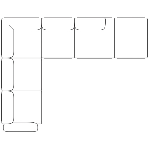 config 7 – In Situ canapé d'angle - Muuto