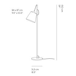 Pull floor lamp - oak - Muuto