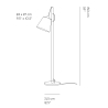 Pull floor lamp - oak - Muuto