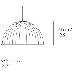 Ø55cm - white melange - Under the Bell - Muuto