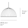 Ø55cm - black - Under the Bell - Muuto