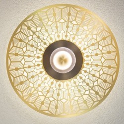 Ø33cm - laiton / laiton - Earth Turtle - applique / plafonnier - CVL Luminaires