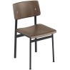 stained dark brown / black - Loft chair without armrests - Muuto