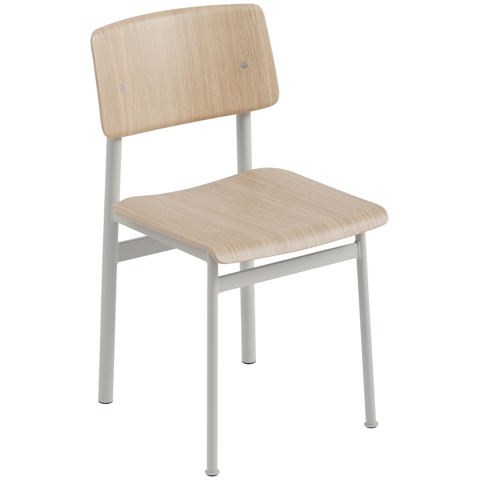 oak / grey - Loft chair without armrest - Muuto